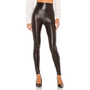 Spanx Faux Leather Croc Leggings